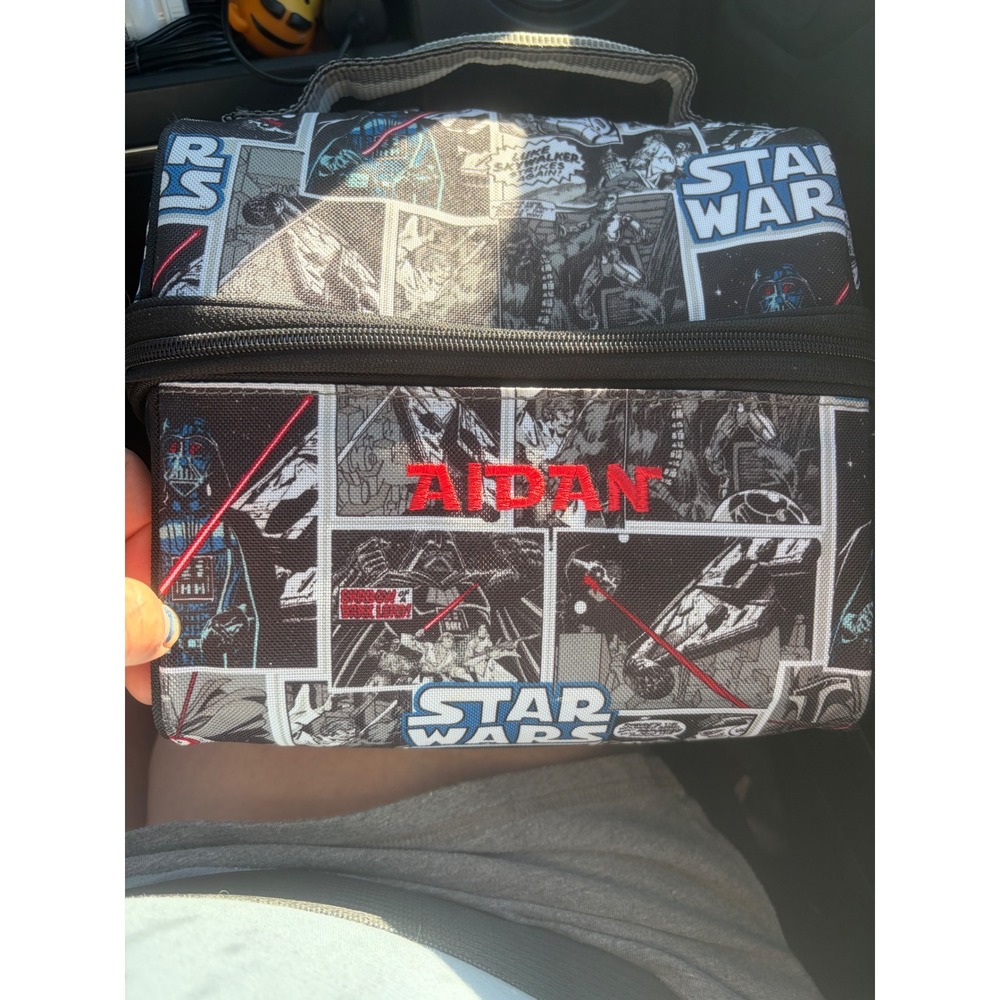 Star Wars Lunch Box Bag Darth Vader Comic Print Personalized Aidan